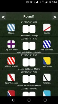 Table Spanish League 21/22 android App screenshot 3